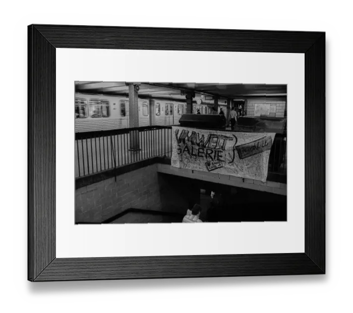 Framed Print : GDR, Berlin, 29.06.1990, Vernissage of the Umweltgalerie
