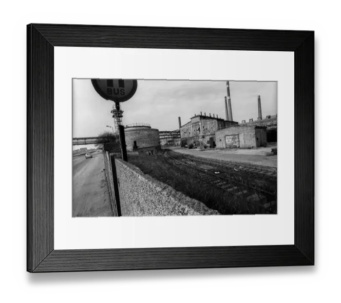 Framed Print : Germany, Greppin, 31 / 03 / 1992, village between Wolfen and Bitterfeld