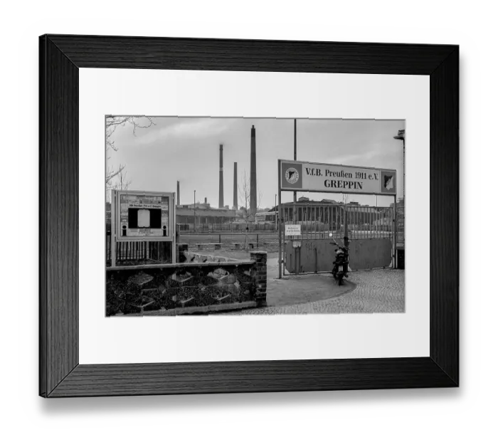 Framed Print : Germany, Greppin, 31 / 03 / 1992, village between Wolfen and Bitterfeld