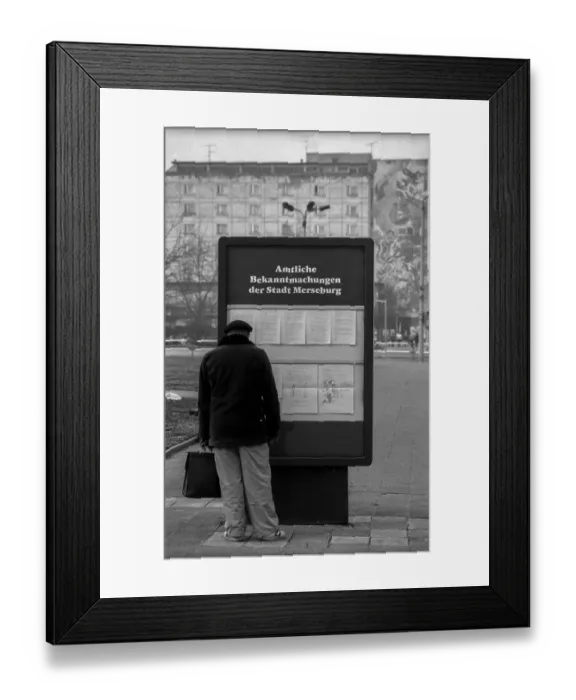 Framed Print : Germany, Merseburg, 15 January 1992