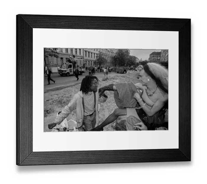 Framed Print : Germany, Berlin, 07.06.1991, lesbian and gay demonstration
