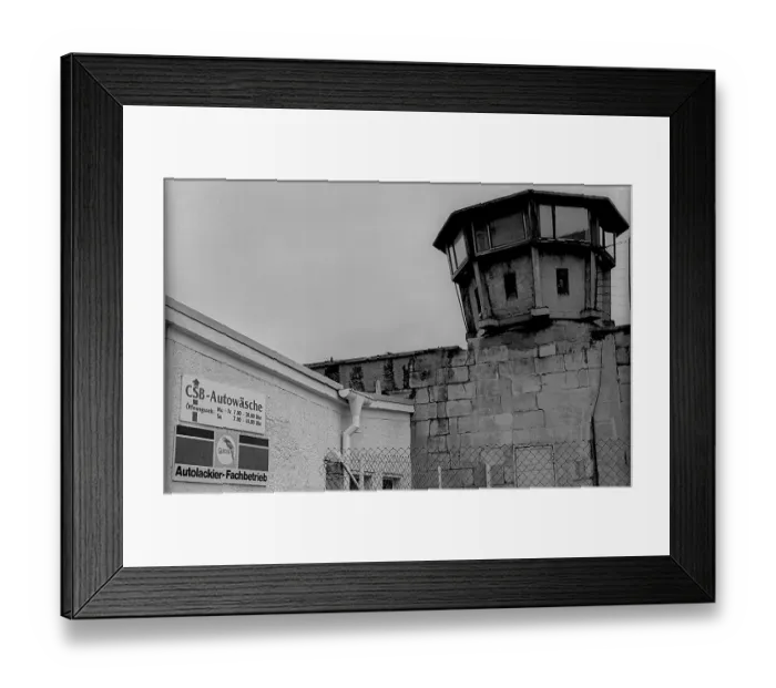 Framed Print : Germany, Berlin, 25.09.1991, former Stasi building in Hohenschoenhausen