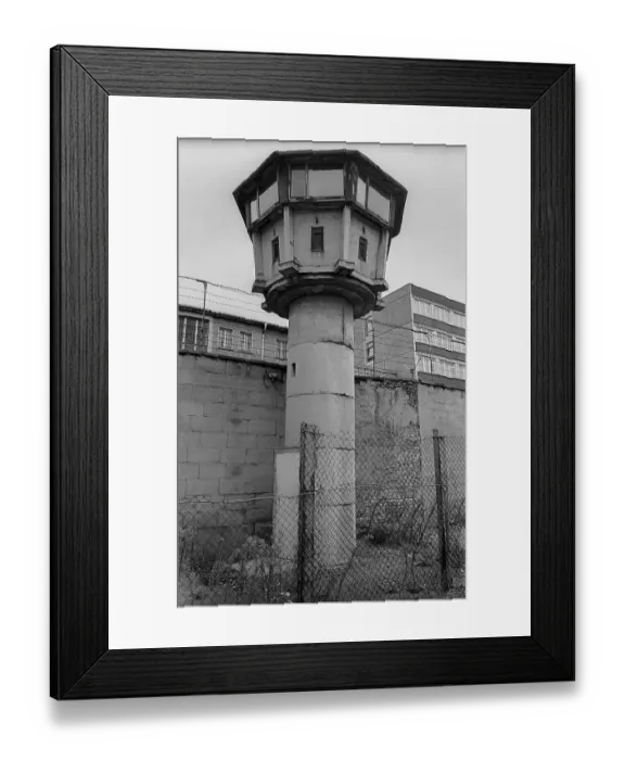 Framed Print : Germany, Berlin, 25.09.1991, former Stasi building in Hohenschoenhausen