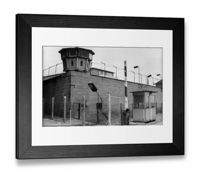 Framed Print : Germany, Berlin, 25.09.1991, former Stasi building in Hohenschoenhausen