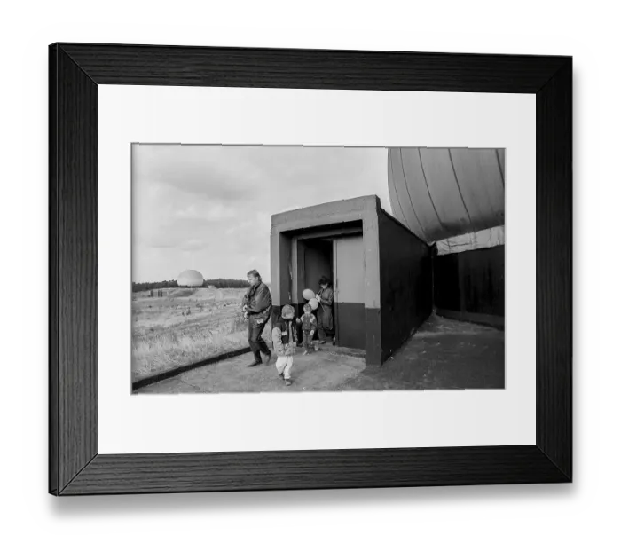 Framed Print : Germany, Osterne, 12.11.1991, Open day in a former missile site of the NVA