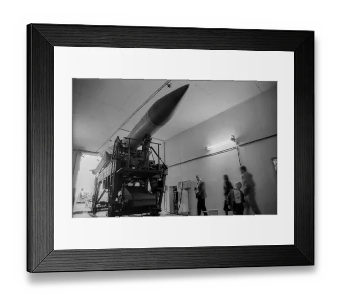 Framed Print : Germany, Osterne, 12.11.1991, open day in a former NVA missile site (now Bundeswehr)