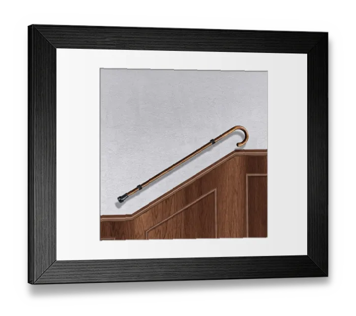 Framed Print : Staircase with handrail Framed Print : Staircase with handrail