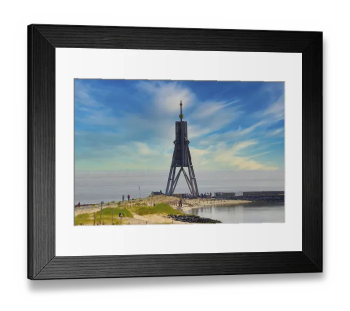 Framed Print : Kugelbake in Cuxhaven