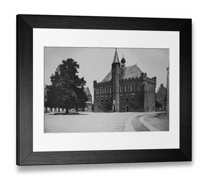Framed Print : City hall of Kalkar, North Rhine-Westphalia