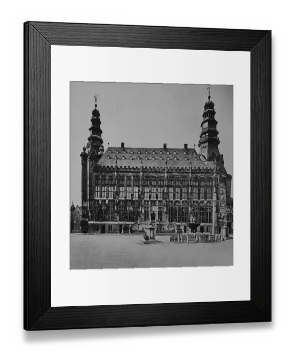 Framed Print : City hall of Aachen, North Rhine-Westphalia
