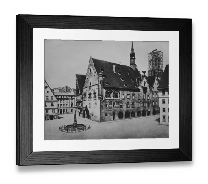 Framed Print : Old town hall of Ulm, Baden-Wuerttemberg