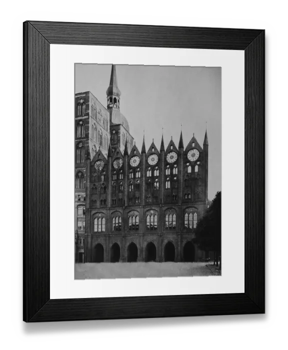 Framed Print : Town hall of Stralsund, Mecklenburg-Western Pomerania