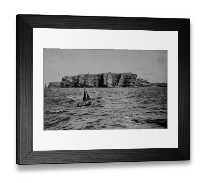 Framed Print : View from the west, Helgoland, Schleswig-Holstein Framed Print : View from the west, Helgoland, Schleswig-Holstein
