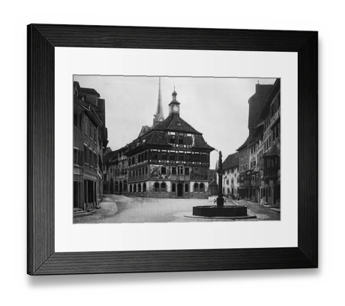 Framed Print : Town hall of Stein am Rhein, Schaffhausen Framed Print : Town hall of Stein am Rhein, Schaffhausen