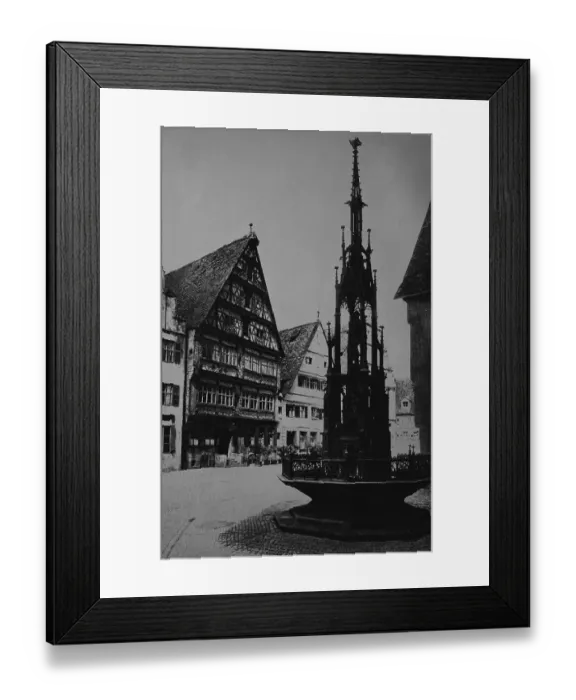 Framed Print : The Deutsche Haus house in Dinkelsbuehl