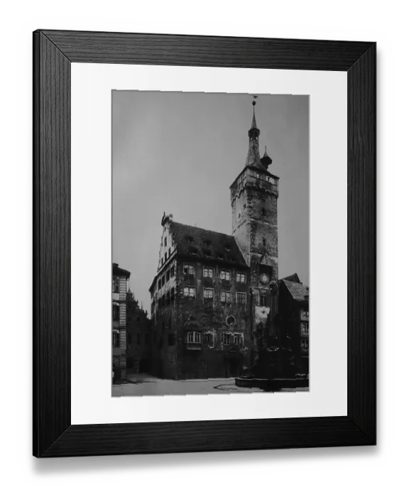 Framed Print : Old city hall of Wurzburg, Bavaria