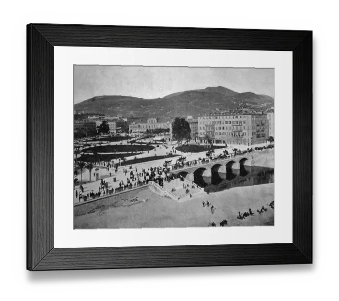 Framed Print : Early autotype of the Le Jardin Public park Framed Print : Early autotype of the Le Jardin Public park