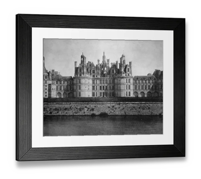 Framed Print : Early autotype of Chateau de Chambord castle