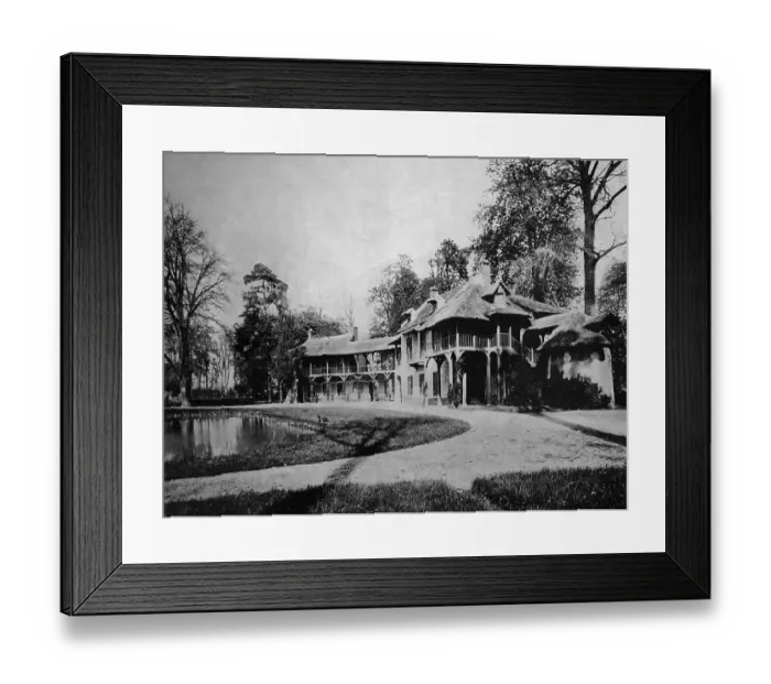 Framed Print : Early autotype of the park La Laiterie du Petit Trianon