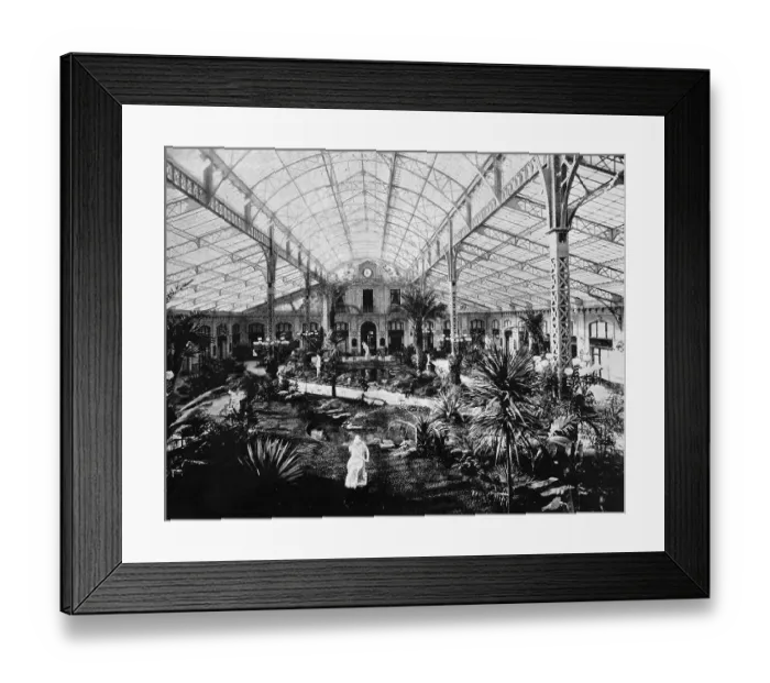 Framed Print : Early autotype of the Jardin d'Hiver du Casino