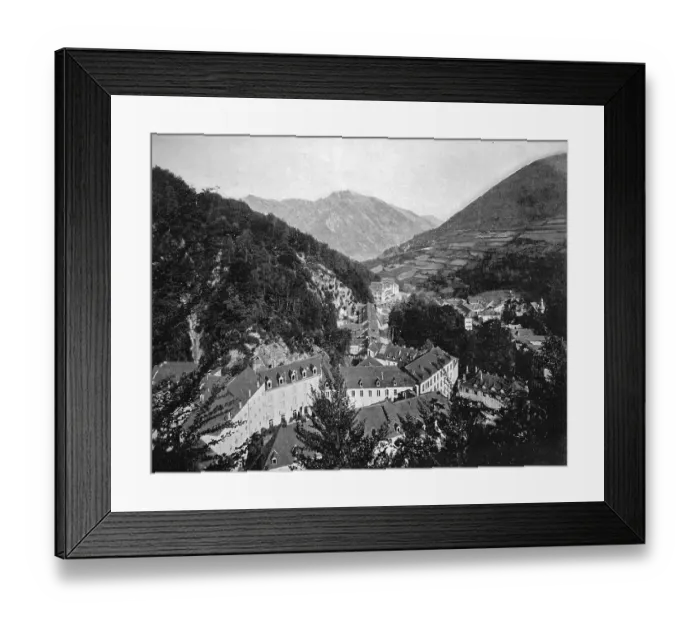 Framed Print : Early autotype of Muenster am Stein