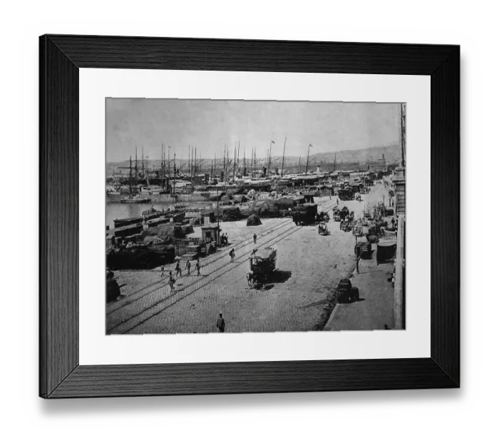 Framed Print : Early autotype of Marseille, Bouches-du-Rhone Framed Print : Early autotype of Marseille, Bouches-du-Rhone