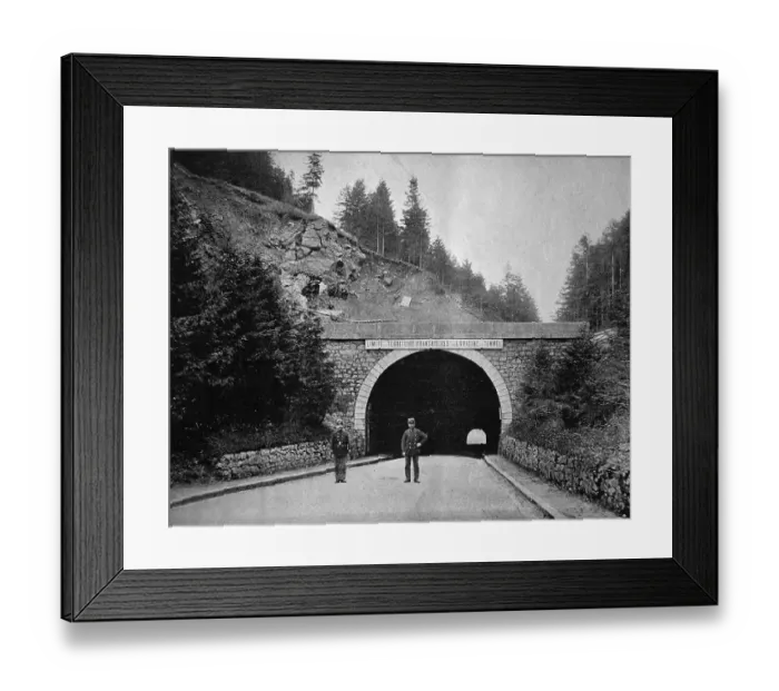 Framed Print : One of the first autotypes of Le Col de Bussang