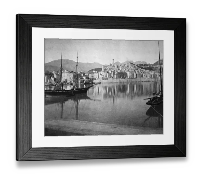 Framed Print : One of the first autotypes of Menton Framed Print : One of the first autotypes of Menton