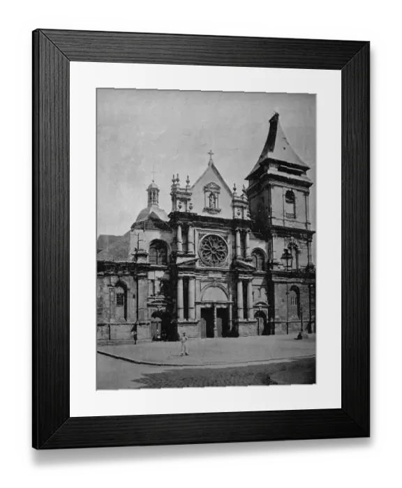 Framed Print : One of the first autotypes of Saint Remy in Dieppe Framed Print : One of the first autotypes of Saint Remy in Dieppe