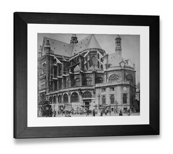 Framed Print : One of the first autotypes of Saint Eustache