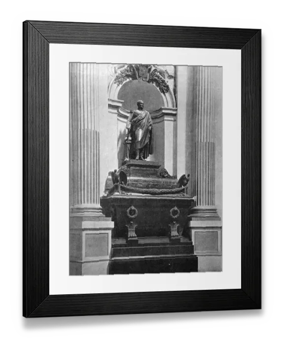 Framed Print : One of the first autotypes of the monument to Jerome Napoleon