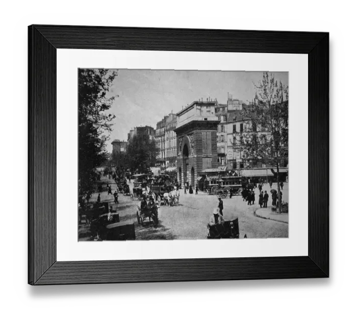 Framed Print : One of the first autotype prints