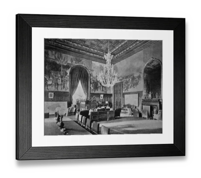 Framed Print : One of the first autotype prints