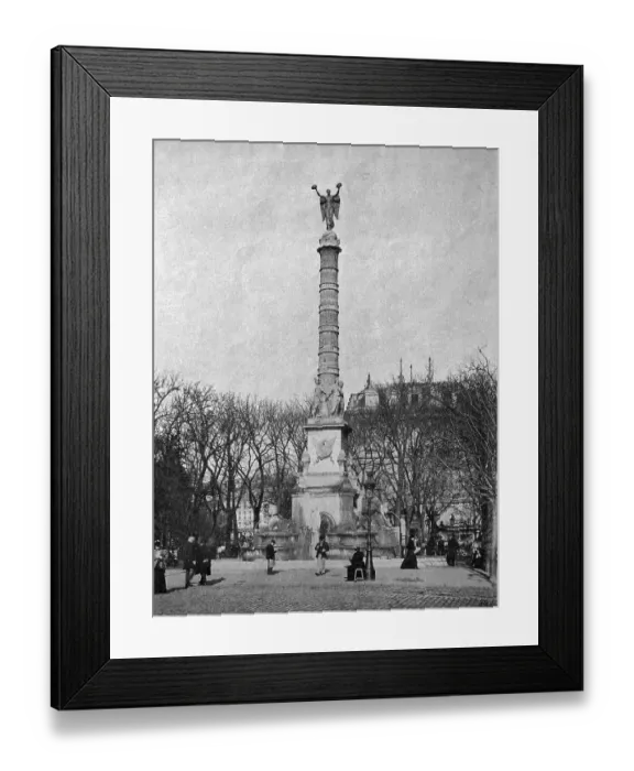 Framed Print : One of the first autotype prints