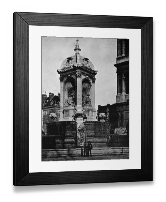 Framed Print : One of the first autotype prints