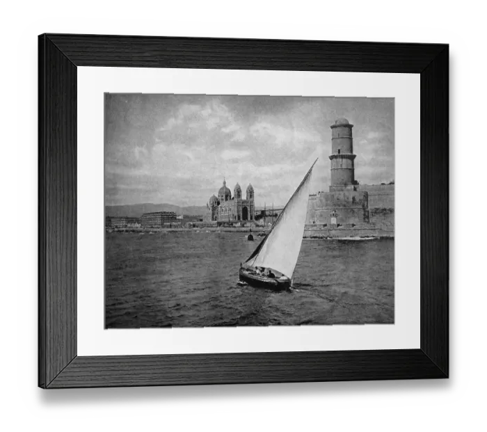 Framed Print : One of the first autotype prints
