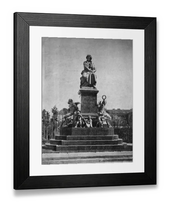 Framed Print : One of the first autotype prints