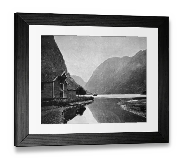 Framed Print : One of the first autotype prints