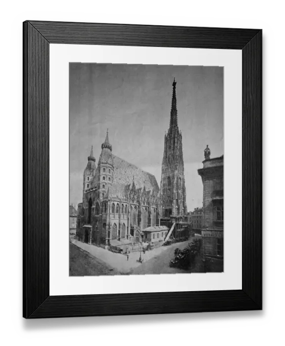 Framed Print : Early autotype of St. Stephen's Cathedral Framed Print : Early autotype of St. Stephen's Cathedral