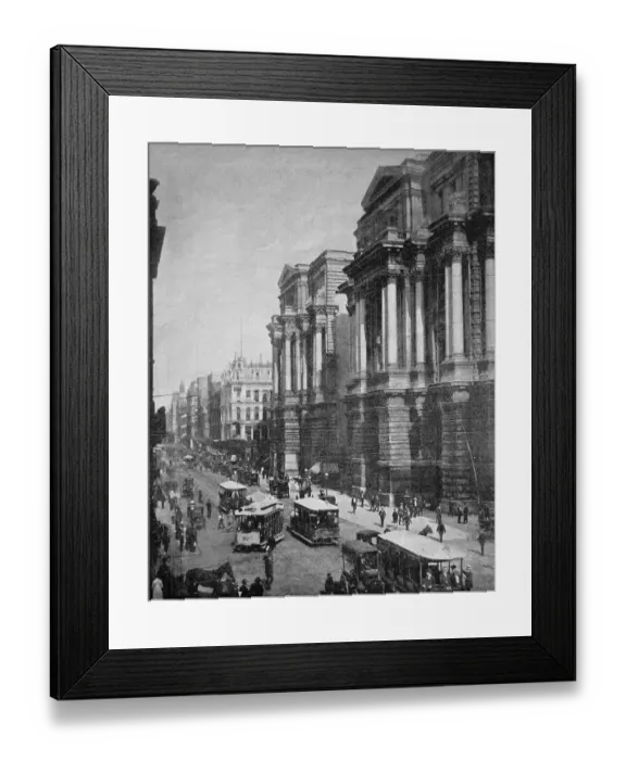 Framed Print : Early autotype of Randolf Street Framed Print : Early autotype of Randolf Street