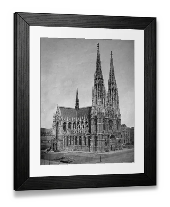 Framed Print : Early autotype the Votive Church Framed Print : Early autotype the Votive Church