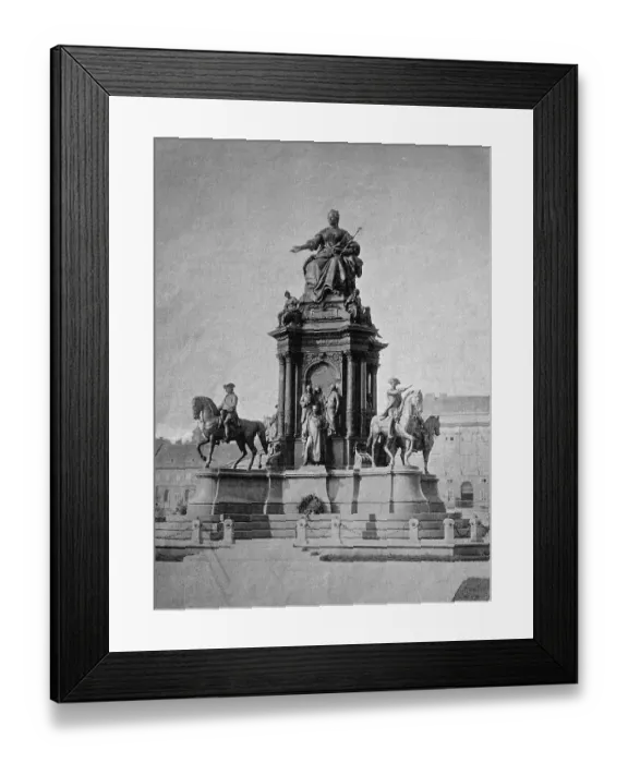Framed Print : Early autotype of Maria Theresa monument in Vienna Framed Print : Early autotype of Maria Theresa monument in Vienna