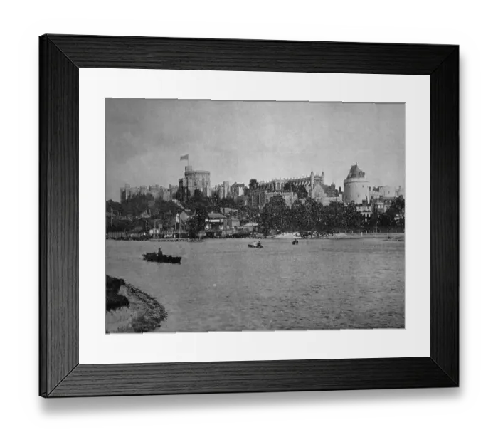 Framed Print : Early autotype of Windsor Castle