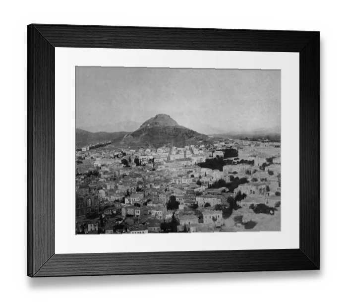 Framed Print : Early autotype of Athens, Greece Framed Print : Early autotype of Athens, Greece