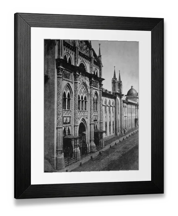 Framed Print : Early autotype of the Kremlin, Moscow
