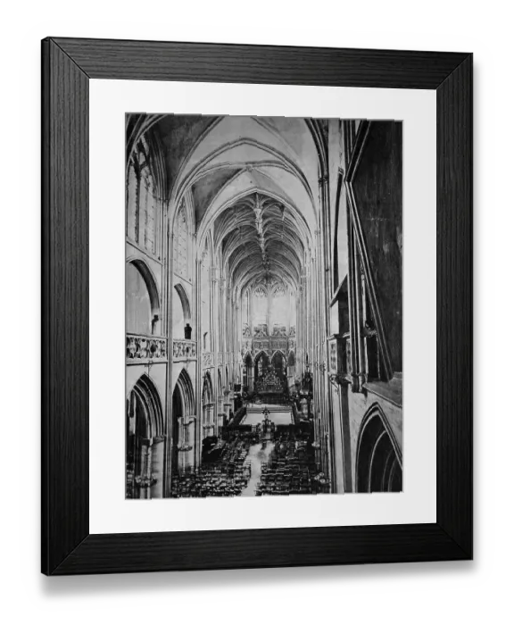Framed Print : Early autotype of Caen, Basse-Normandie