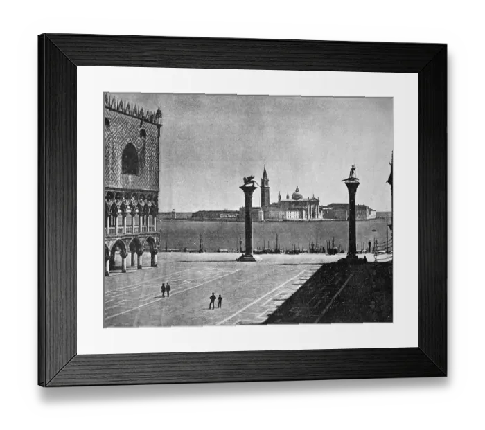 Framed Print : One of the first autotype photographs of St