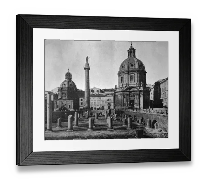Framed Print : One of the first autotype photographs of Trajan's Forum Framed Print : One of the first autotype photographs of Trajan's Forum