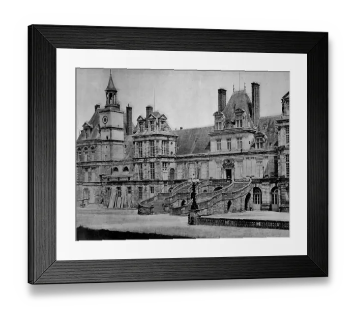 Framed Print : One of the first autotype photographs of the Palace of Fontainebleau Framed Print : One of the first autotype photographs of the Palace of Fontainebleau