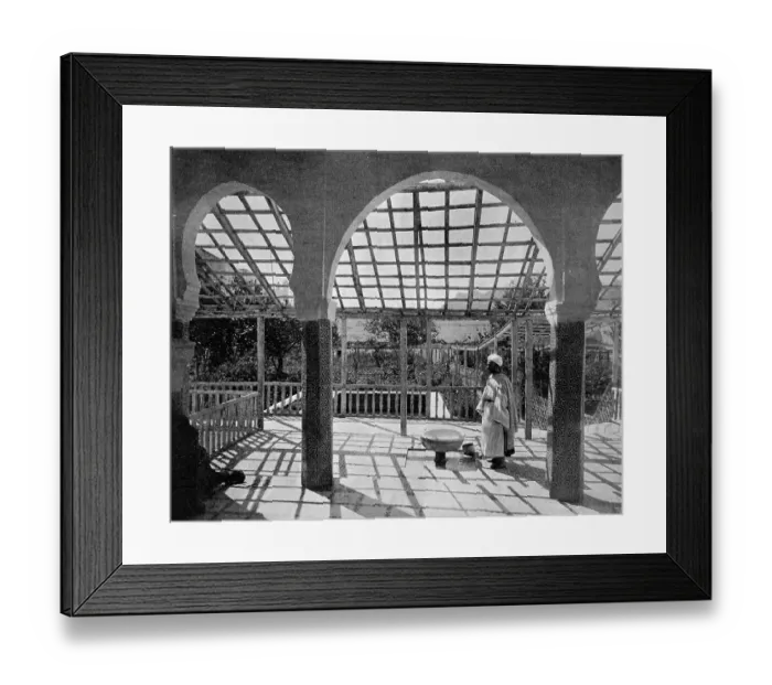 Framed Print : Early autotype of the Garden of the Sultan in Tetouan Framed Print : Early autotype of the Garden of the Sultan in Tetouan